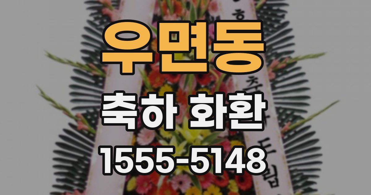 우면동 축하 화환