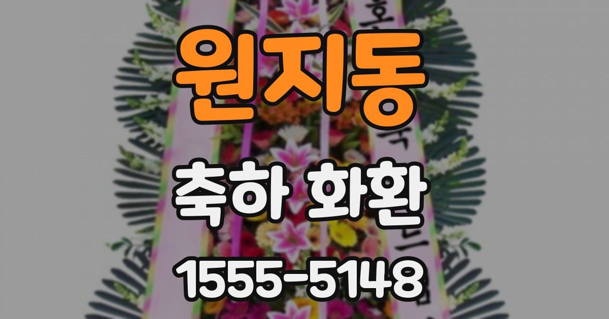 원지동 축하 화환