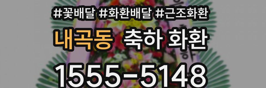 내곡동 축하 화환
