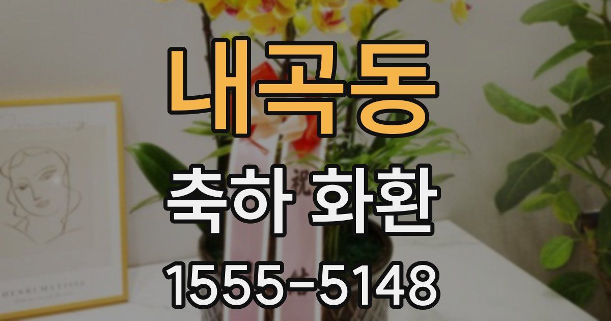 내곡동 축하 화환