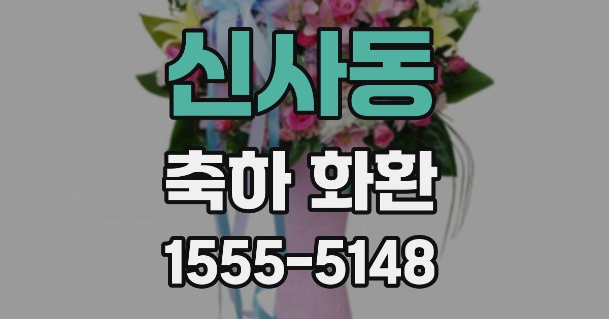 신사동 축하 화환
