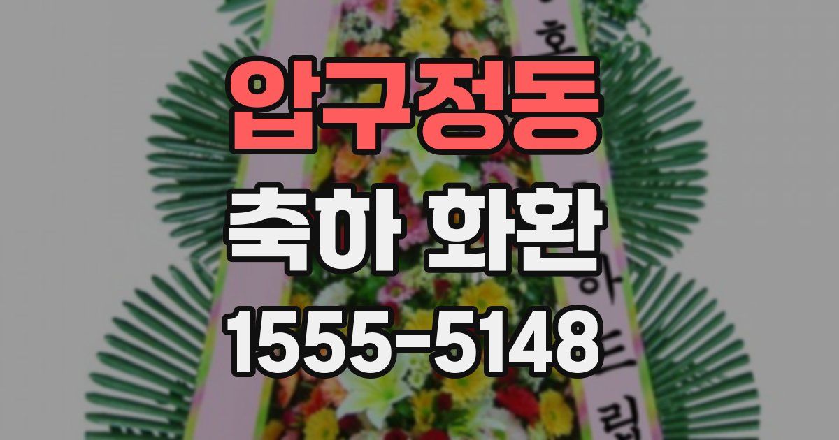 압구정동 축하 화환