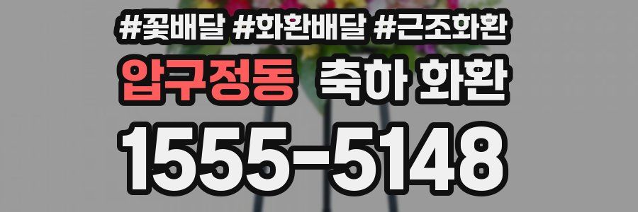 압구정동 축하 화환