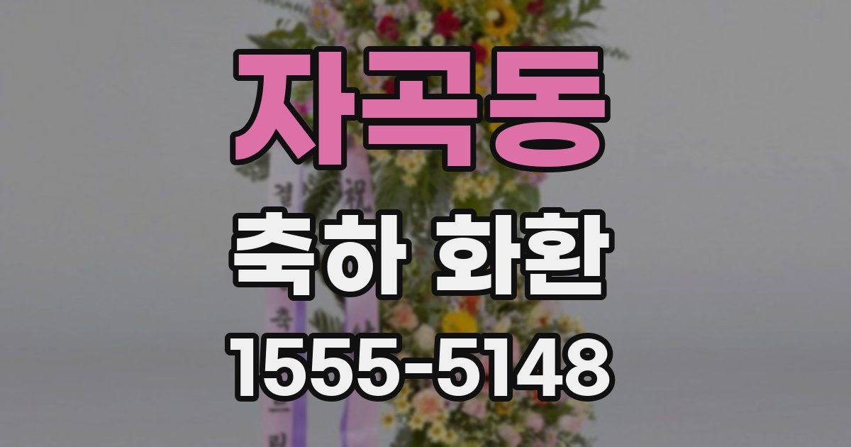 자곡동 축하 화환