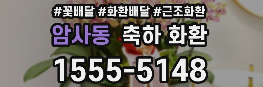 암사동 축하 화환