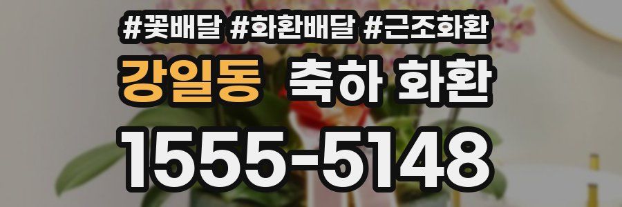 강일동 축하 화환