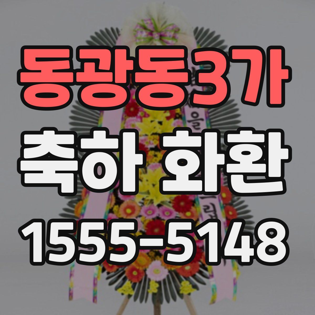 동광동3가 축하 화환