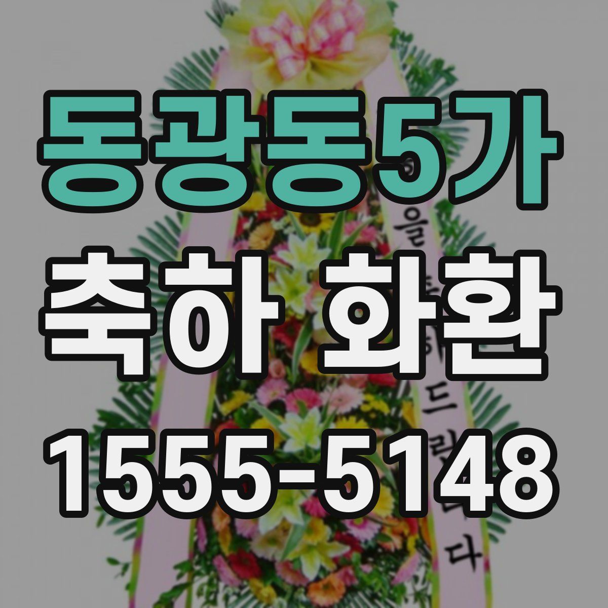 동광동5가 축하 화환