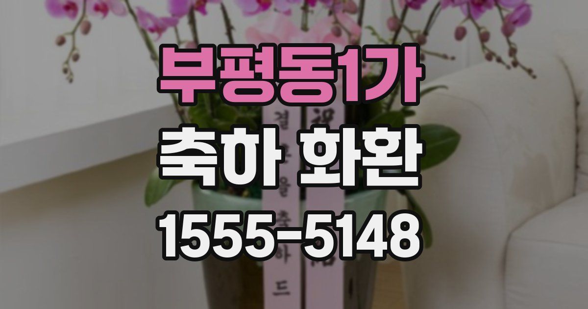 부평동1가 축하 화환