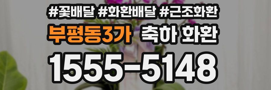 부평동3가 축하 화환