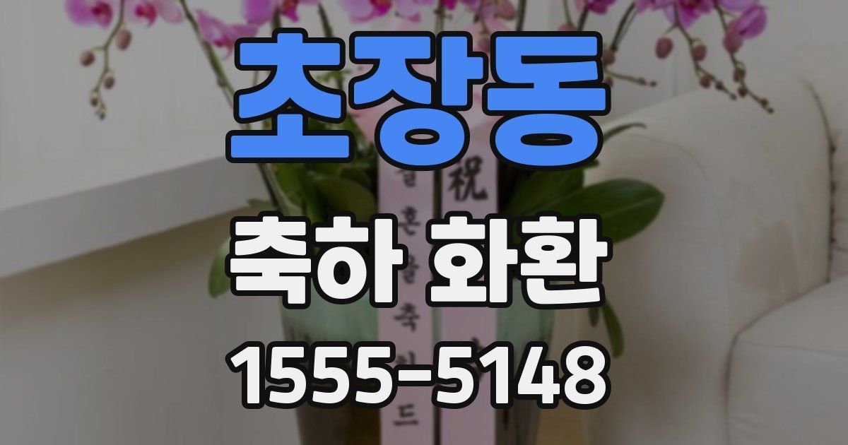 초장동 축하 화환