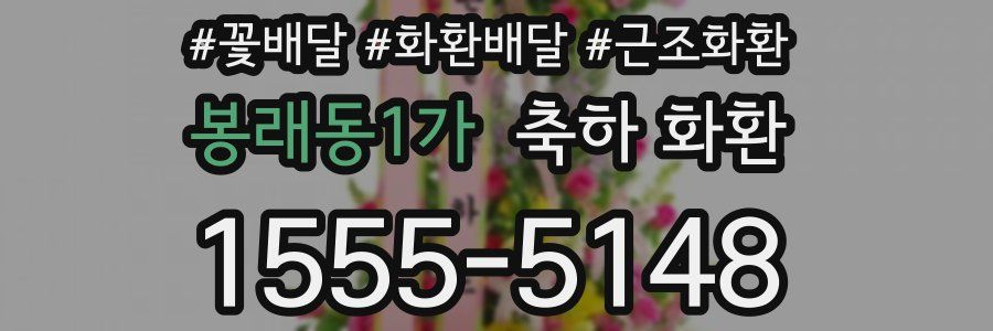 봉래동1가 축하 화환