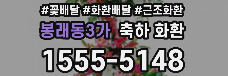 봉래동3가 축하 화환