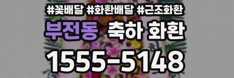 부전동 축하 화환