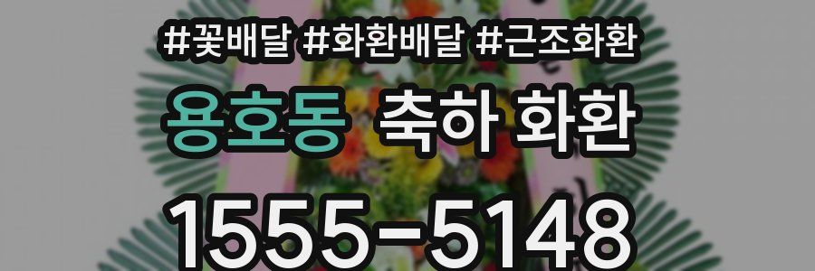 용호동 축하 화환