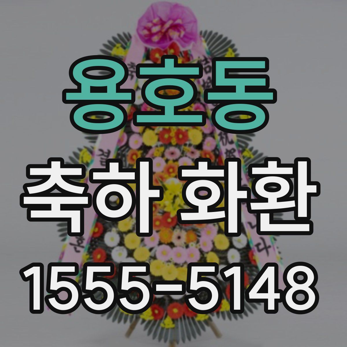 용호동 축하 화환