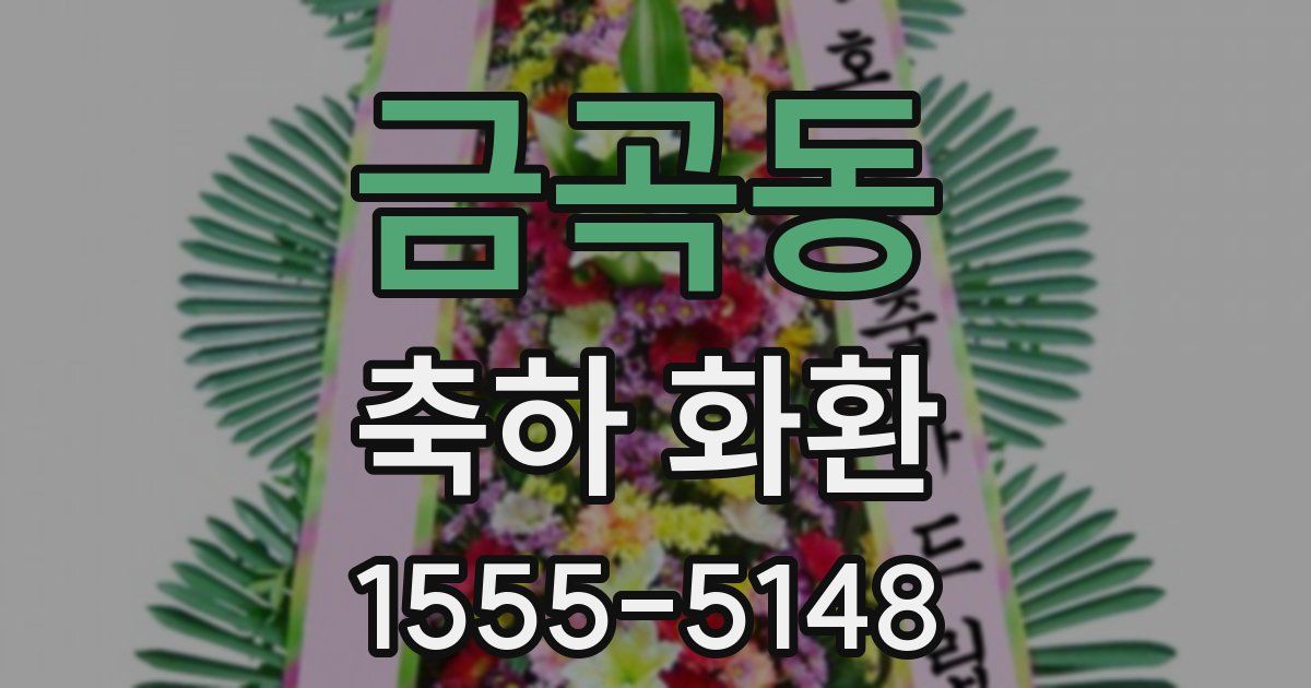 금곡동 축하 화환
