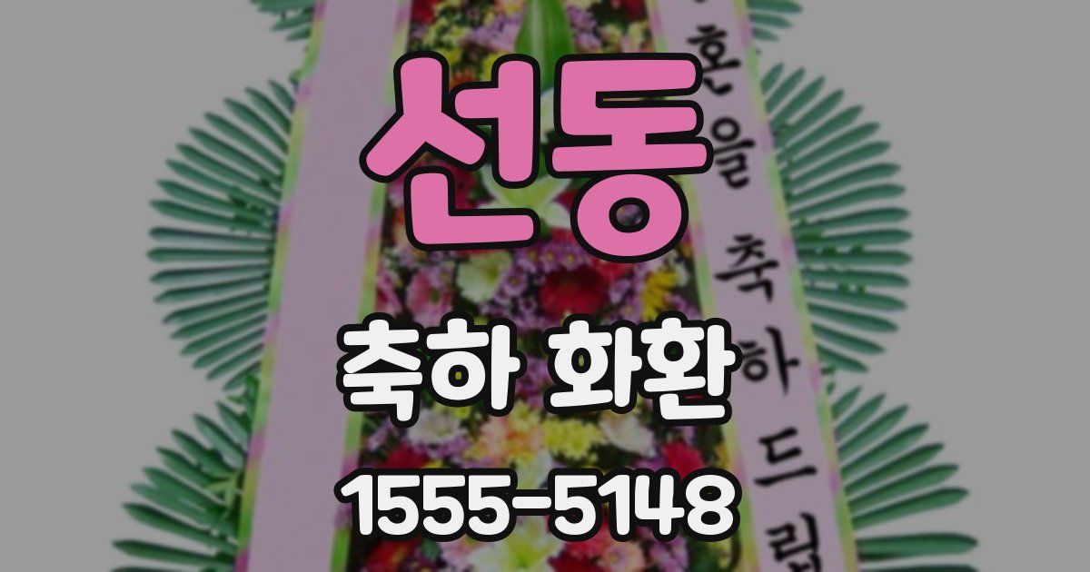 선동 축하 화환
