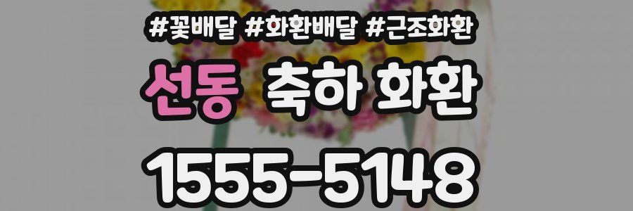 선동 축하 화환