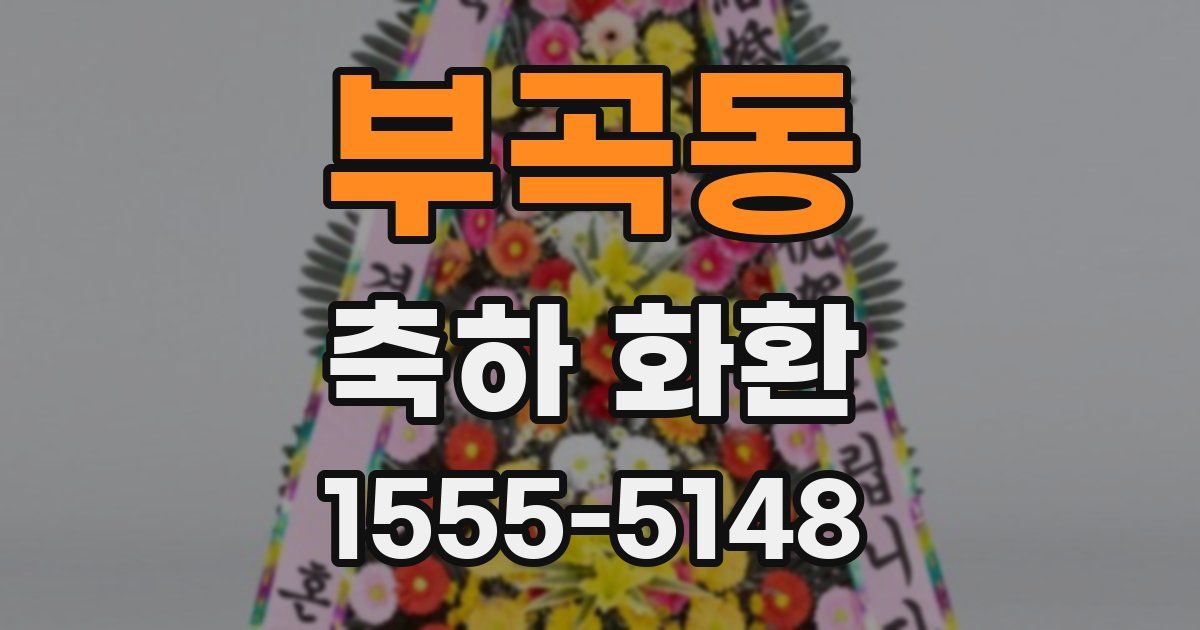 부곡동 축하 화환