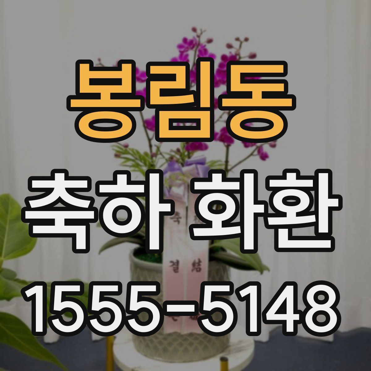봉림동 축하 화환