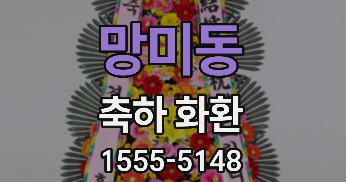 망미동 축하 화환