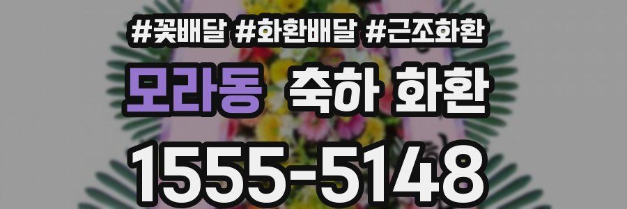 모라동 축하 화환