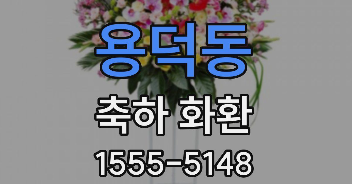 용덕동 축하 화환
