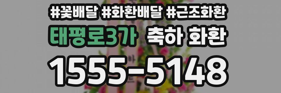 태평로3가 축하 화환