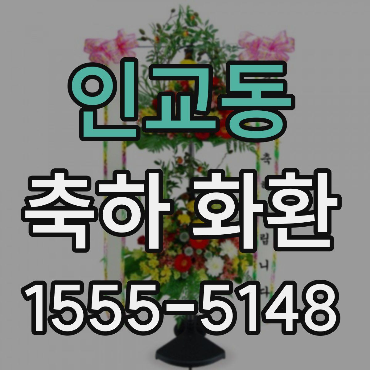 인교동 축하 화환