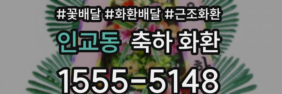 인교동 축하 화환