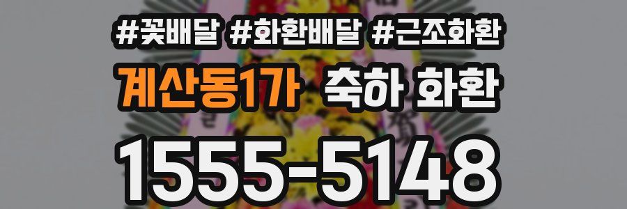 계산동1가 축하 화환