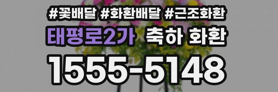 태평로2가 축하 화환