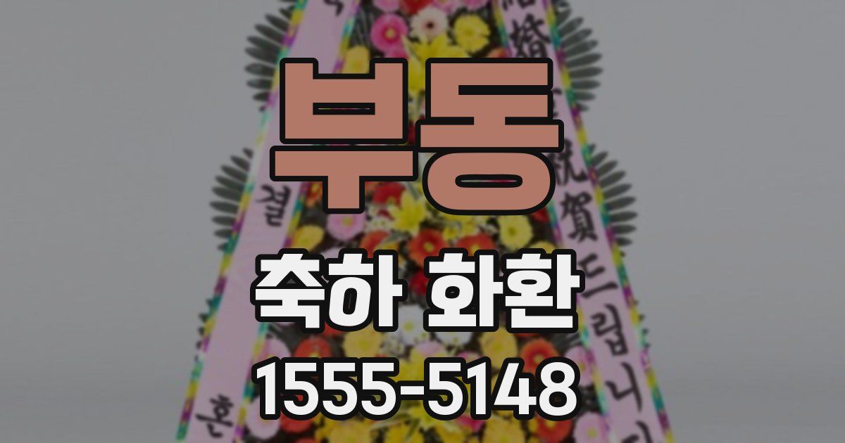 부동 축하 화환
