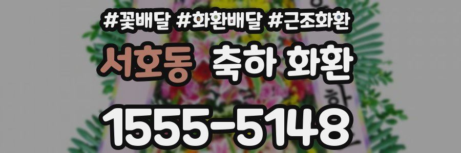 서호동 축하 화환
