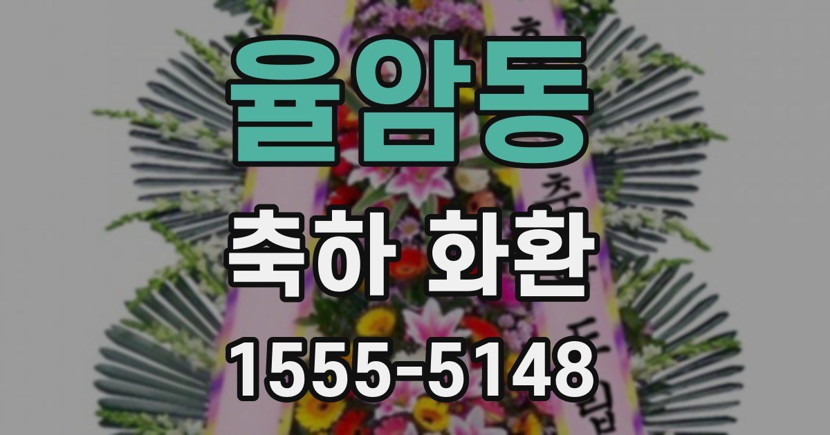율암동 축하 화환