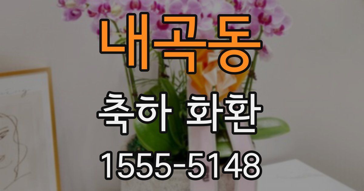 내곡동 축하 화환