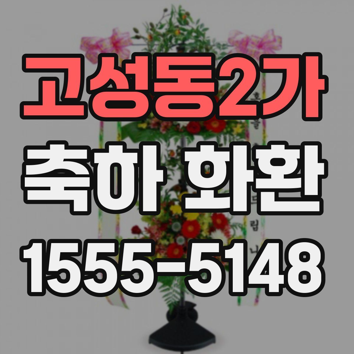 고성동2가 축하 화환