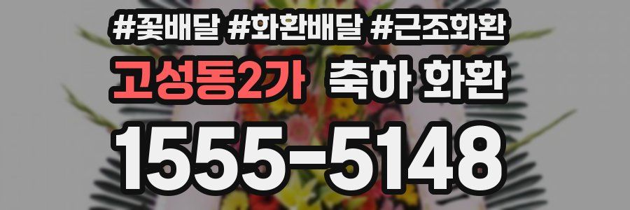 고성동2가 축하 화환