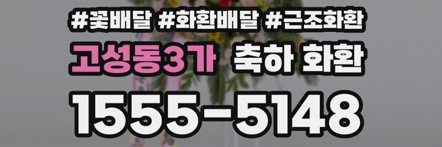 고성동3가 축하 화환