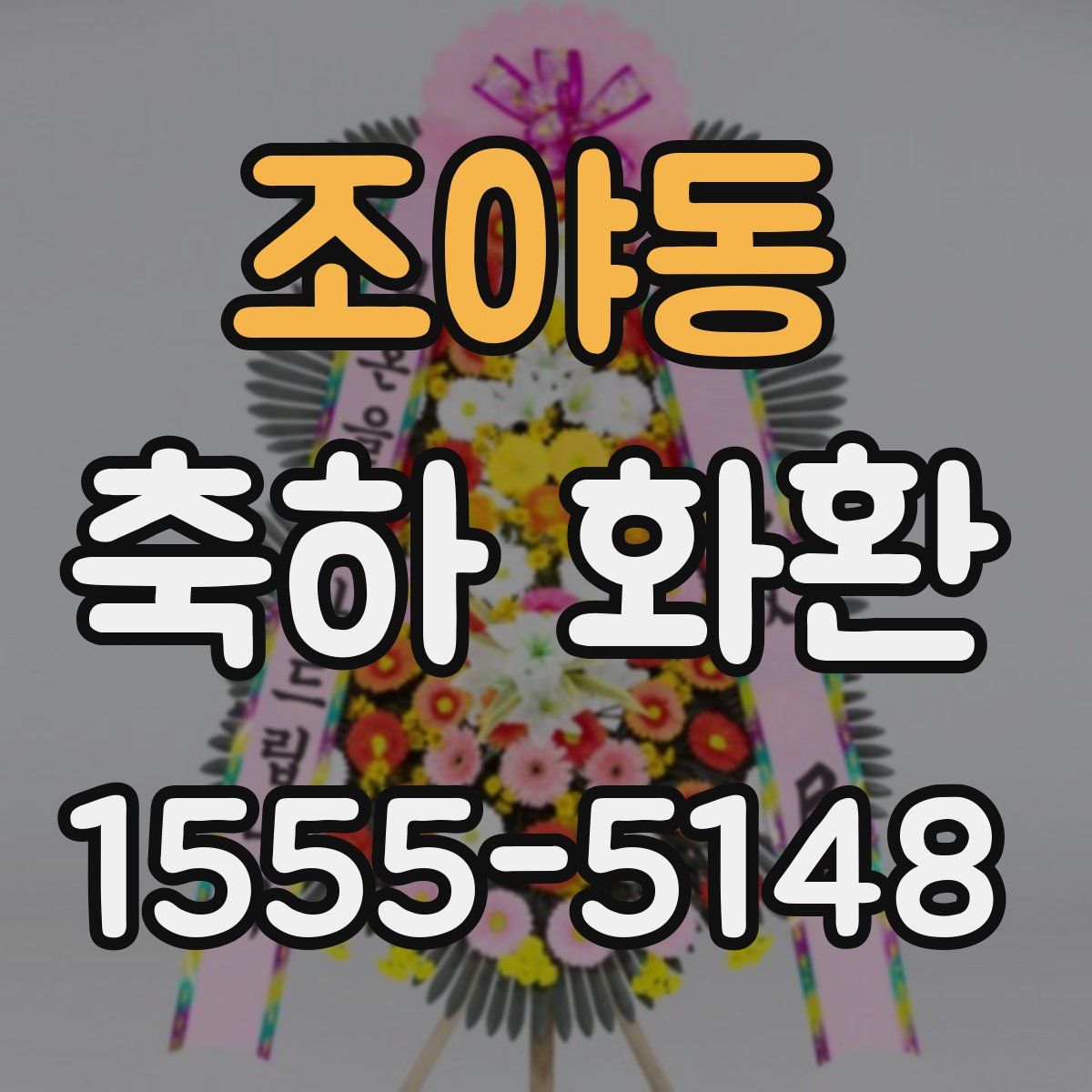조야동 축하 화환