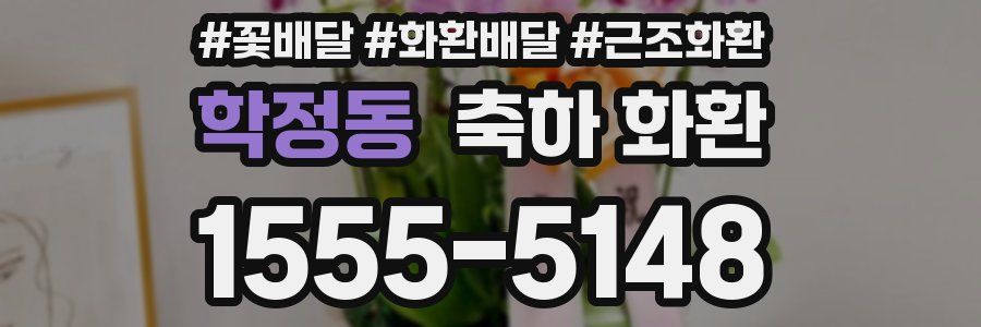 학정동 축하 화환