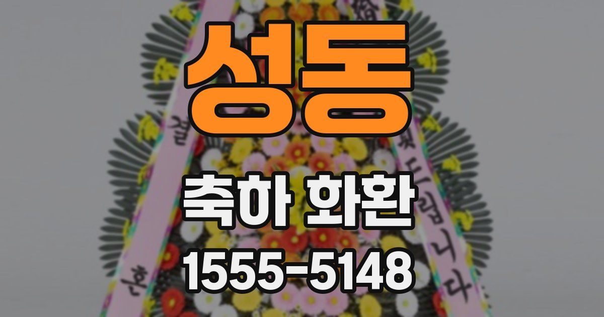 성동 축하 화환