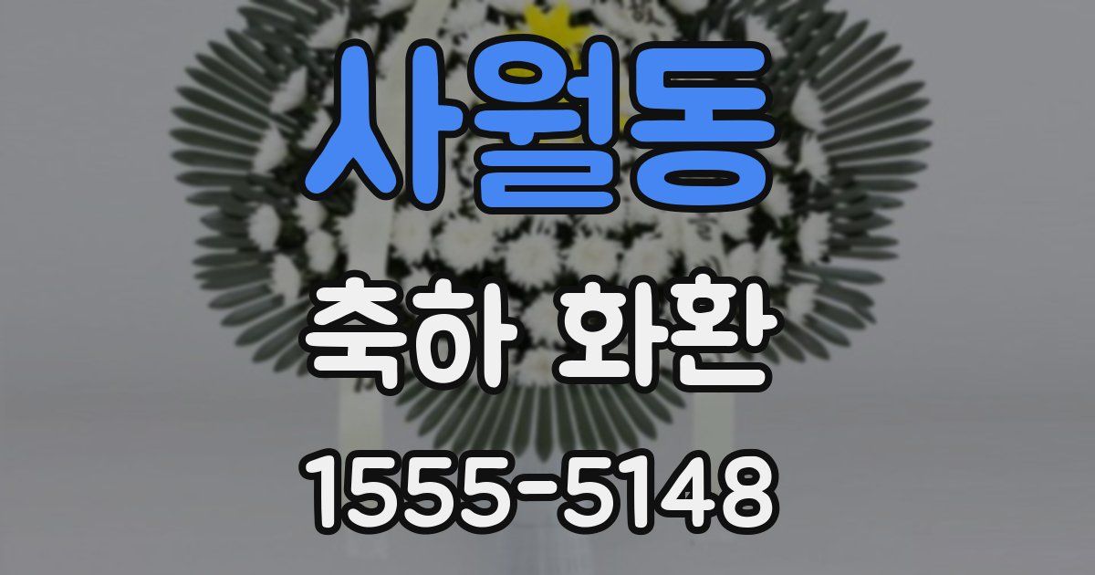 사월동 축하 화환