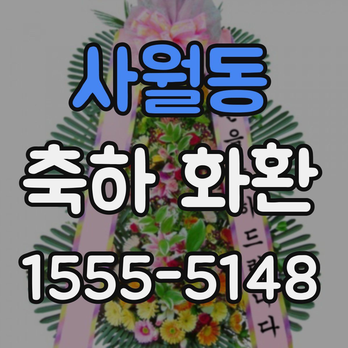 사월동 축하 화환