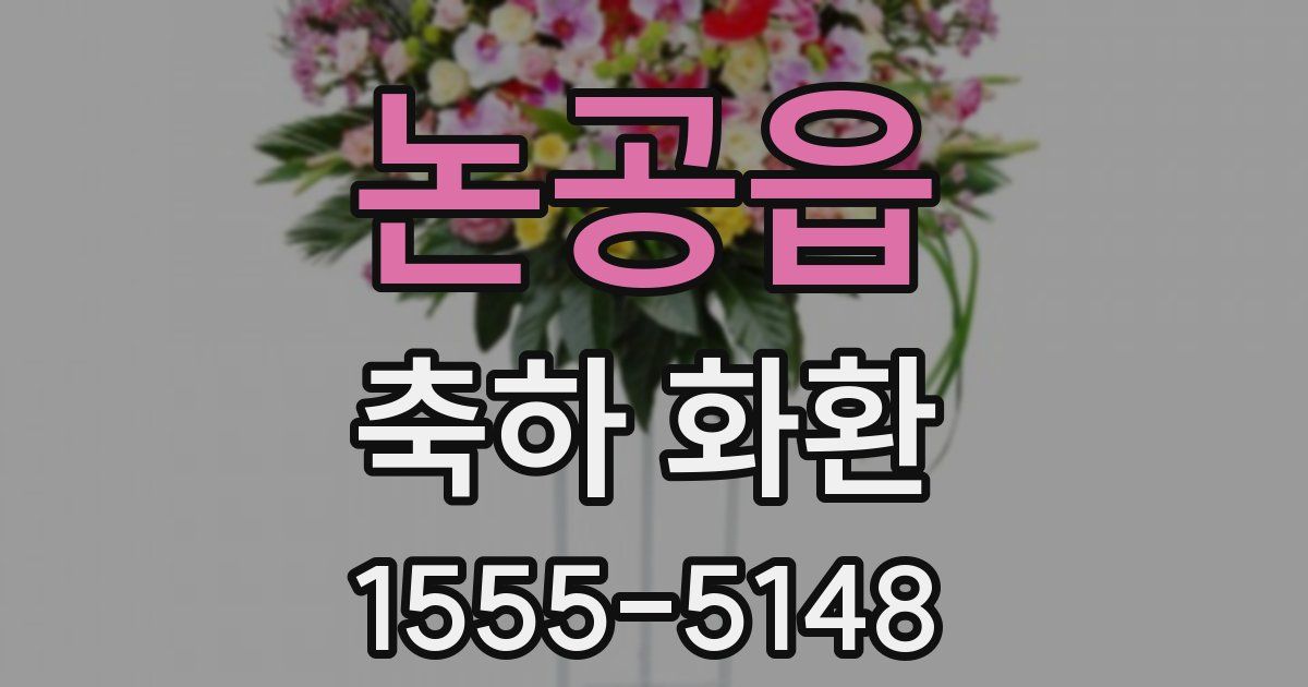 논공읍 축하 화환
