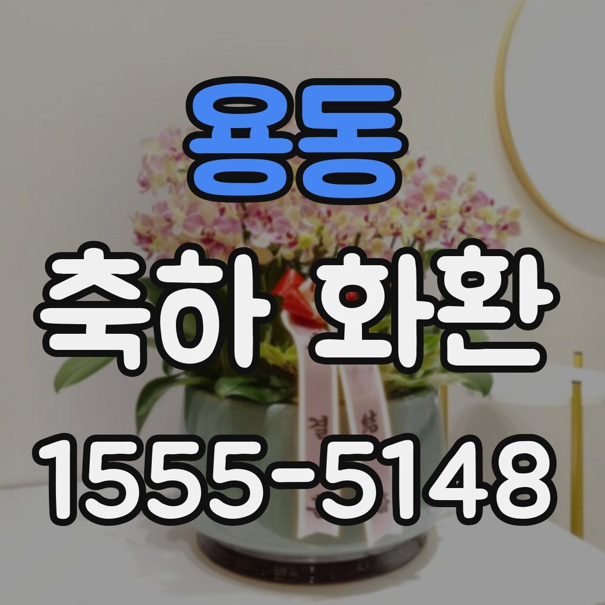 용동 축하 화환 계절에 따라 달라지는 꽃 선택