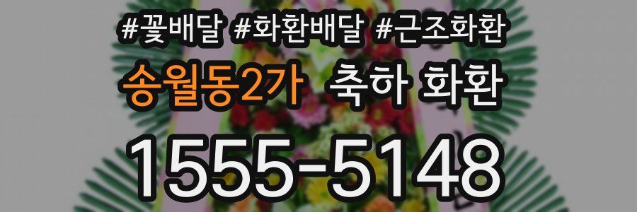 송월동2가 축하 화환