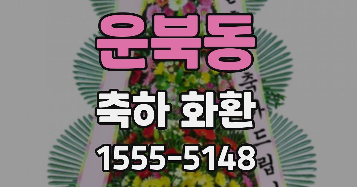 운북동 축하 화환