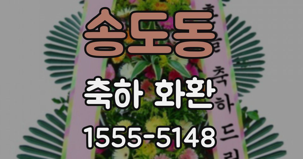 송도동 축하 화환
